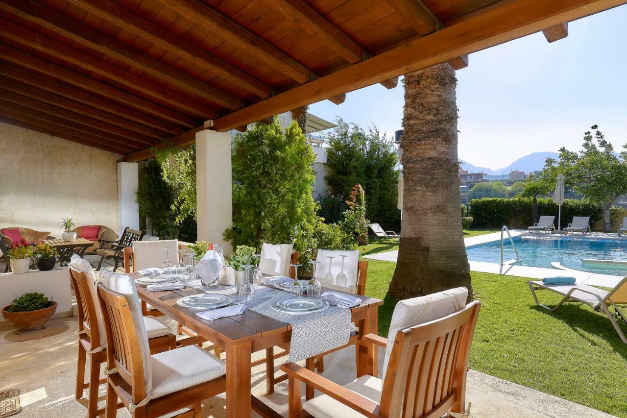 Castello Villa Daphnes - Private Pool & Whirlpool Dhafnes Luaran gambar