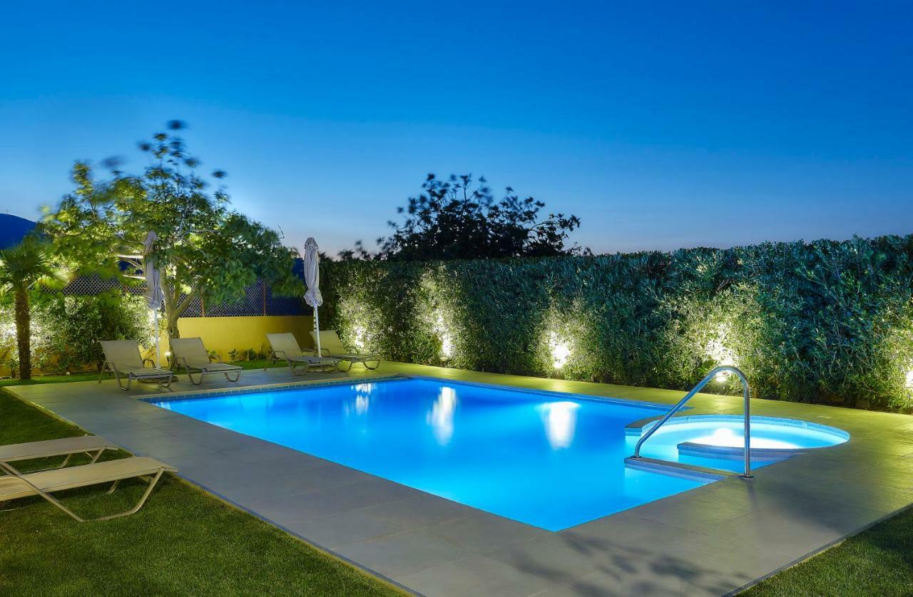 Castello Villa Daphnes - Private Pool & Whirlpool Dhafnes Luaran gambar